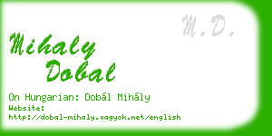 mihaly dobal business card
